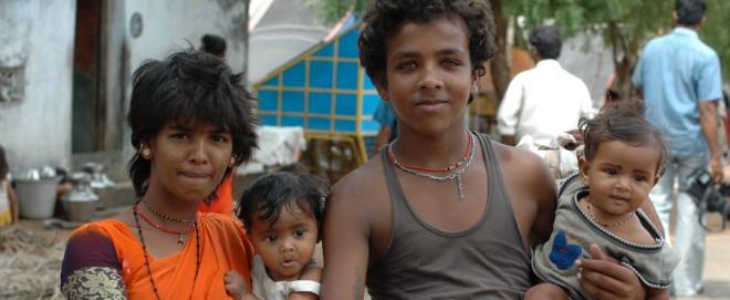 Gypsy family from Pettai with Social Change and Development 