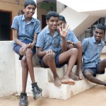 Children at Anbu Illam hanging out