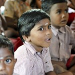 Boys listening and learning at a SCAD school